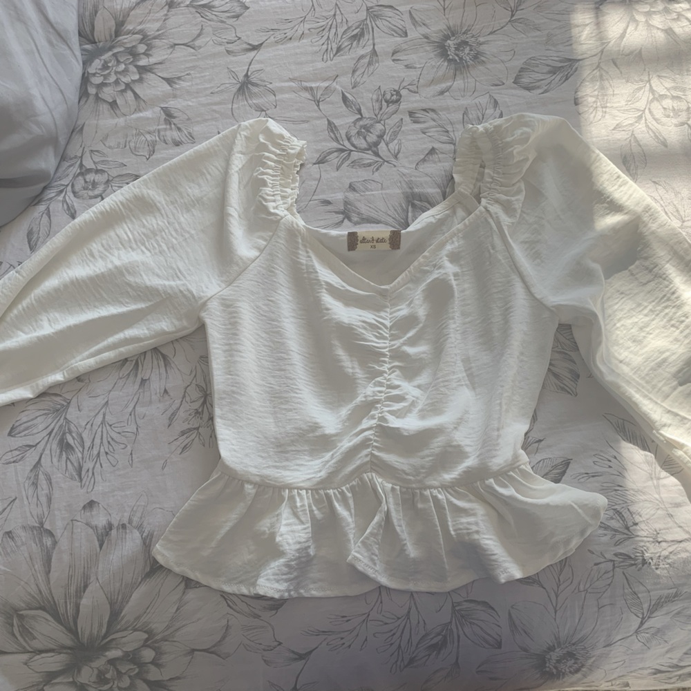 Altar’d State White Longsleeve Top